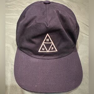 Huf Navy Blue Triangle Logo Adjustable Dad Hat